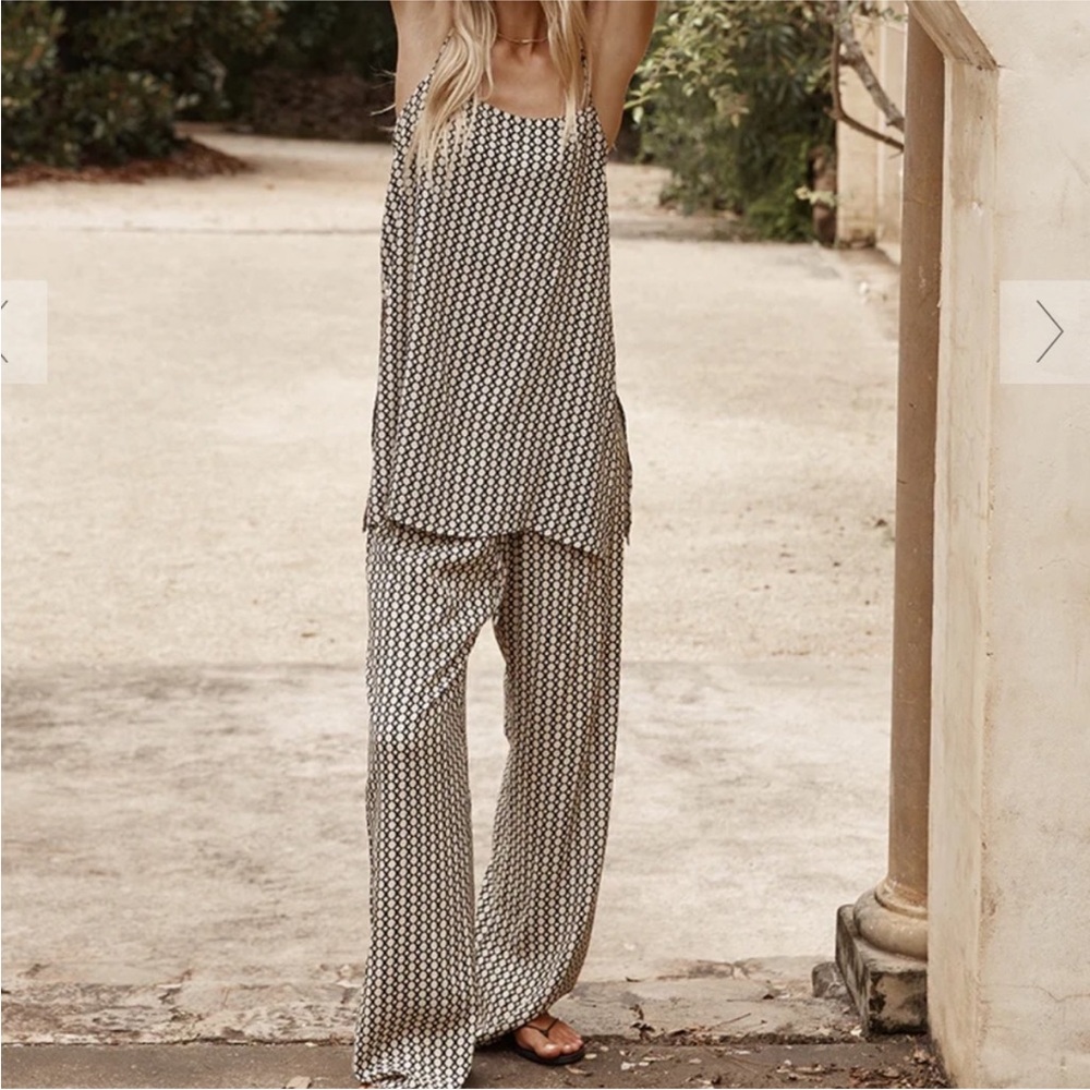 DISSH Marlow Beige Geo Pant - Size 6 US